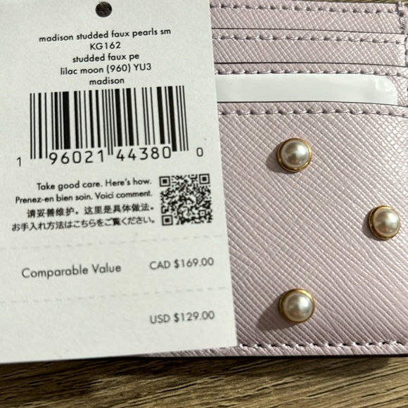 Kate Spade Madison Pearls Card Case NWT - Picture 4 of 6